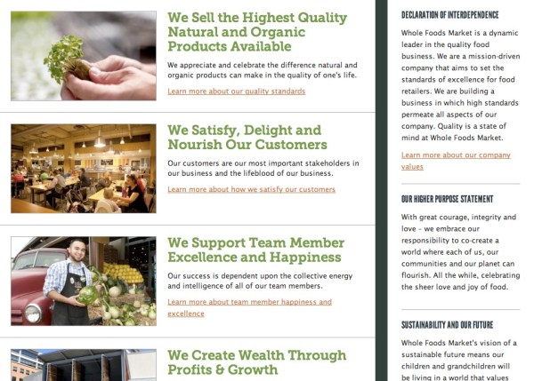 wholefoods core value