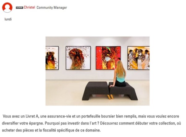 communauté inverstir dans l'art