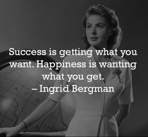Success or happyness