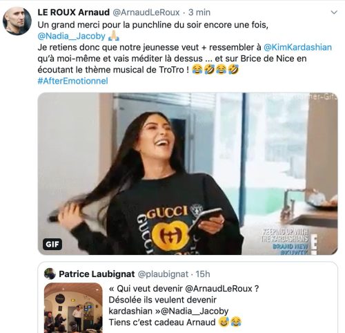 tweet de la soirée influenceurs
