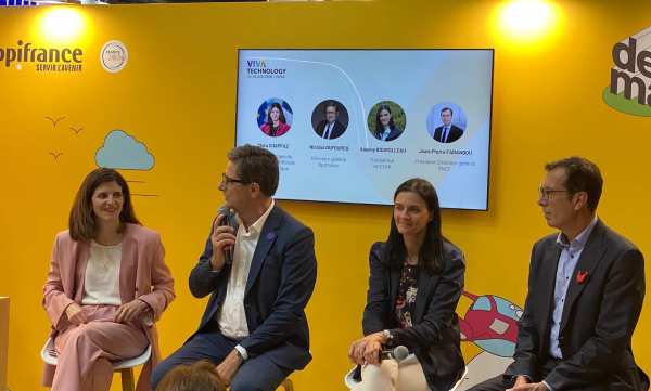 Nicolas Dufourcq et Clara Chapaz à VIvaTech